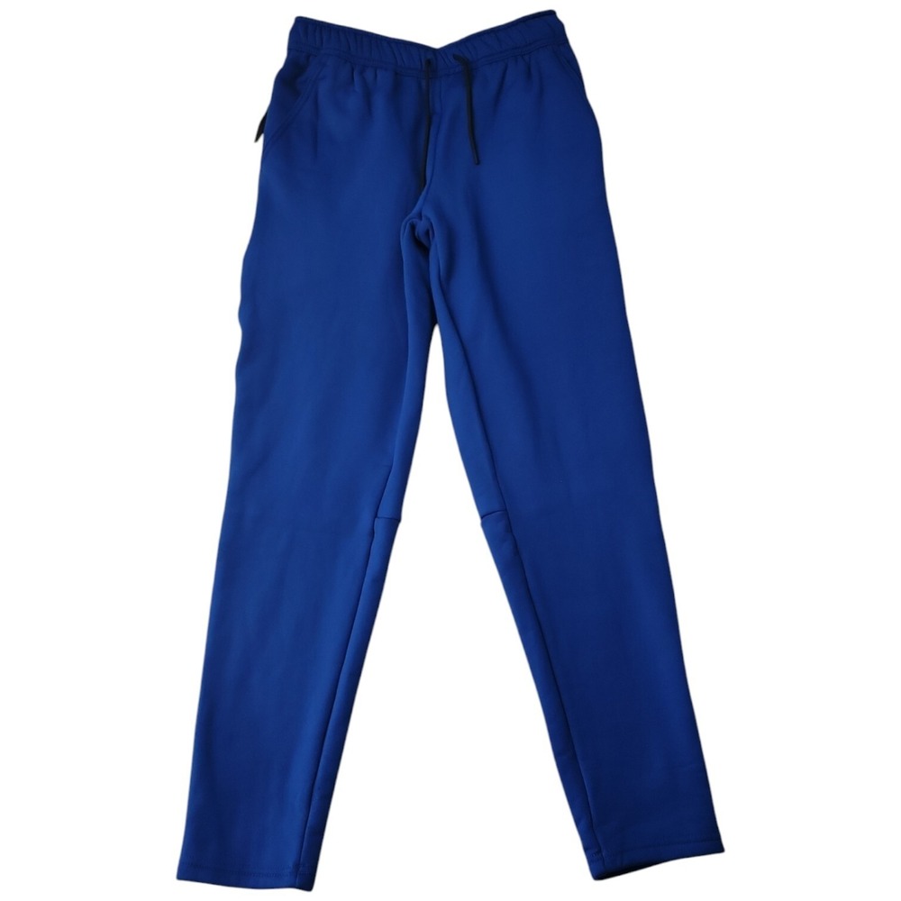 NWT Member's Mark Men's Classic Fit Zip Pocket Tech Fleece Pant Blue Glory Small